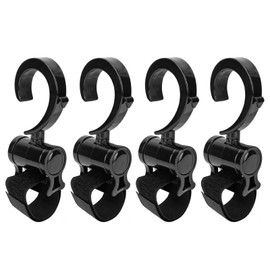 4pcs Mommy Bag Hooks,Universal Stroller Hooks,Baby Stroller Hooks,Universal Flexible Shopping Mommy Bag Hooks Accessory for Hanging Toy