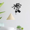 Ajuny Decorative Wrought Iron Black Wall Hanging Key Hook Holder