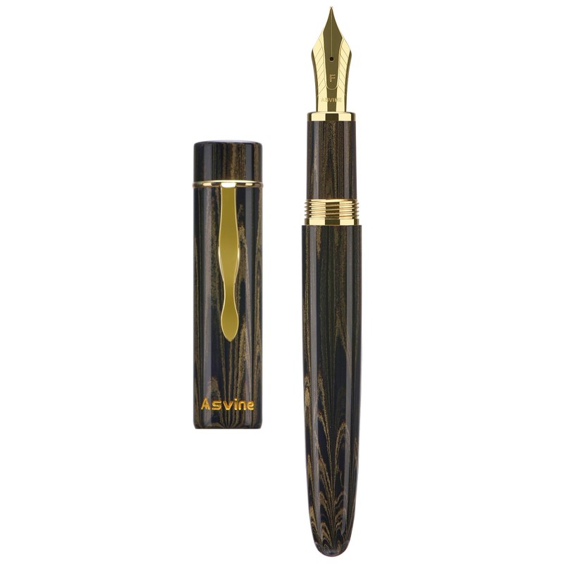 Asvine C2000 Germany Cumberland Ebonite Pluma Estilográfica Número 8 Plumín
