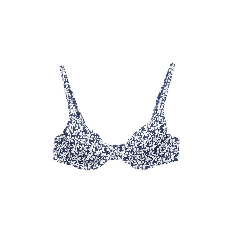 ESPRIT Women's Calusa Beach SSN N RCS Pad.Bra Bikini, Navy,