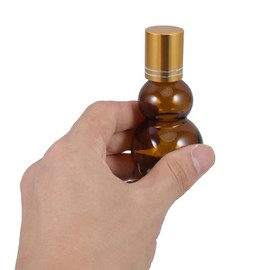 Beaupretty 5pcs Roll on Bottles Essential Oil Roller Bottles Empty Refillable Glass Amber Brown Roller Ball Containers with Caps for Travel Perfume 30ml