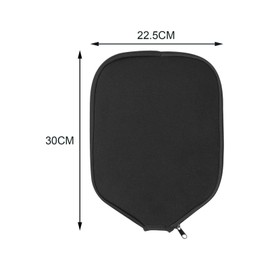 Tadill Pickleball Paddle Cover Sleeve Zipper Closure Durable Neoprene Holder Black Fits Most Racquets Waterproof Pickleball Racket Cover Paddle Case