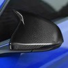 1 Pair Carbon Fiber Mirror Covers Ox Horn Style Car