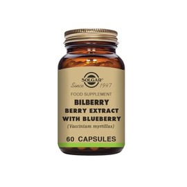 Solgar Bilberry Berry Extract with Blueberry Vegetable Capsules - Pack of 60 - Antioxidant - Supporting Daily Wellbeing -Vegan and Gluten Free