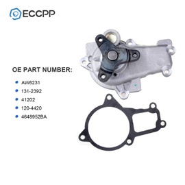 ECCPP Water Pump with Gasket fits for 2008 2010 for Chrysler Town & Country for Dodge Grand Caravan for VW Routan 3.8L 3.3L AW6231