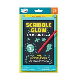 Chuckle & Roar - Scribble Glow - LCD Doodle Board - Creative Mess Free Drawing Pad - Fun and Engaging for Preschoolers - Road Trip Fun - Ages 3 and Up