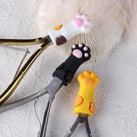 Peakloong 3Pcs Cute Nipper Cover Protective Sleeve for Nail Cuticle Scissors Cover Manicure Pedicure Tools Tweezers Cap