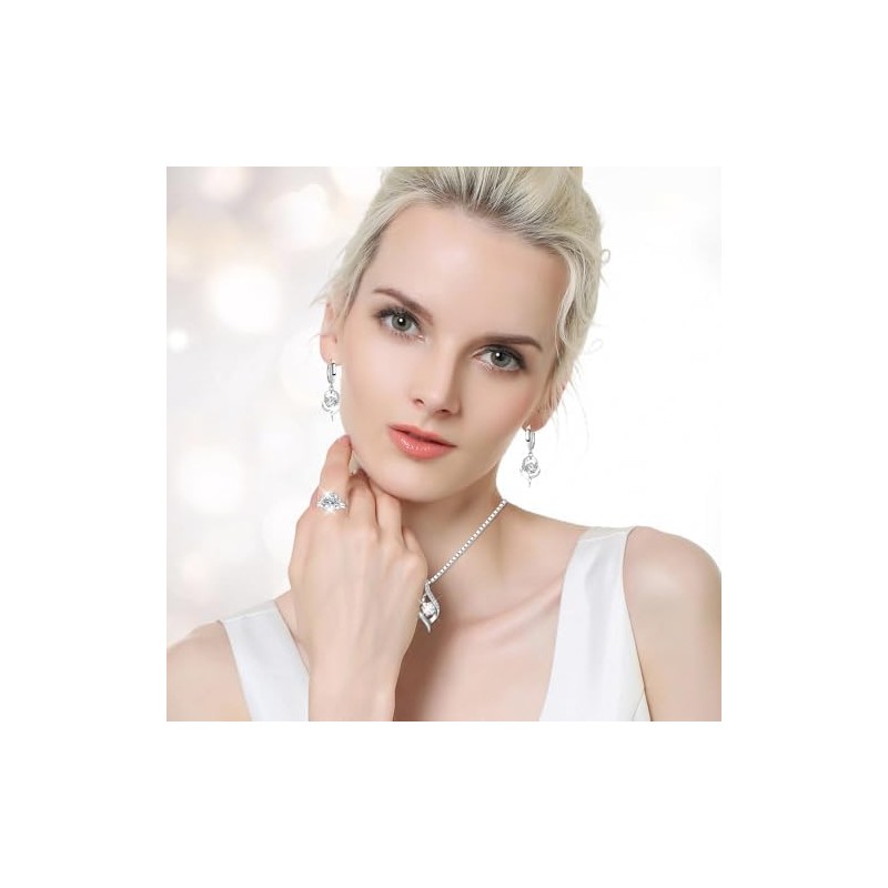 Collar Mujer ，Collares de Mujer, Juego de Collar y Pendientes
