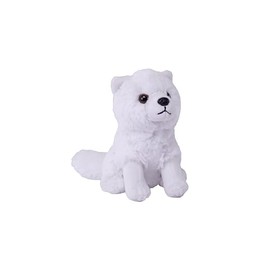 Wild Republic Pocketkins Eco Arctic Fox, Stuffed Animal, 5 Inches, Plush Toy, Made from Recycled Materials, Eco Friendly