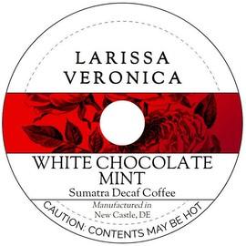 White Chocolate Mint Sumatra Decaf Coffee (Single Serve K-Cup Pods) (Gourmet, Naturally Flavored, Whole Coffee Beans) (12 pods, ZIN: 575694)