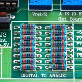 1200 PCS Resistor Kit, 30 Value 1/4W Metal Film Resistors Assortment from 10 Ohm to 1M Ohm, ±1% Tolerance - Electronics Component Kit for DIY Projects