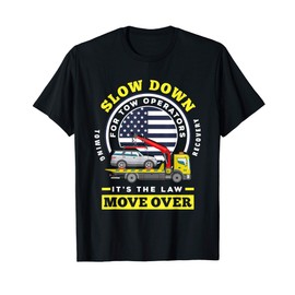 Patriotic Tow Truck Operator Tow Truck Driver US Flag Gift T-Shirt