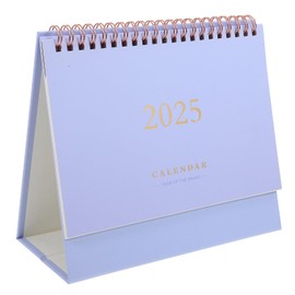 2024-2025 Desk Calendar, Standing Flip Desktop Calendar from July 2024 to December 2025, 7.5 x 6.4, Stand up Desk Calendar with Twin- Wire Binding Purple