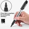 WOSWEL Dry Erase Markers Bulk, 72 Pack Black Fine Tip