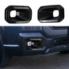 crosselec Carbon Fiber Style Front Fog Lamp Trim Light Cover