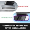 BWBWND Car Rear View Mirror Protector Frame, Silicone Rearview Trim