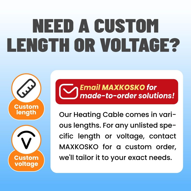 MAXKOSKO in Line Heating Cable Prevents Water Supply from Freezing,