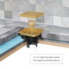 6-Inch Square Shower Drain with Hair Catcher, 2-in-1 Tile Insert