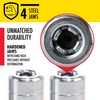 LUMAX LX-1400-2 Silver 1/8" NPT Standard Grease Coupler (Pack of