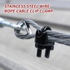 Antrader Stainless Steel Wire Rope Cable Clip Clamp,M5(3/16") Wire Cable