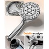 Cobbe Cobbe Duschkopf mit Schlauch, Hochdruck Druckerh?hend mit 8 Strahlarten,