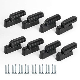 Black Sash Blocker Window Jammer - White Zinc Cast Alloy - Extra Security Locks for UPVC/PVC Door/Window Restrictor Lock