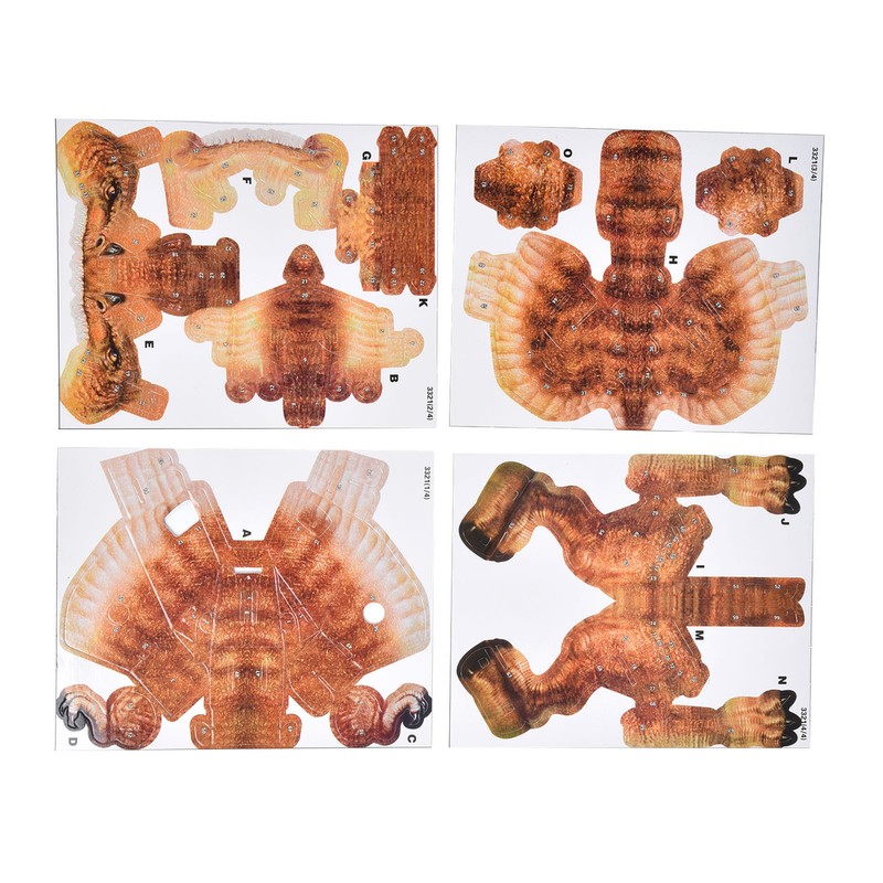 3D Paper Folding Dinosaur Toy Jigsaw Puzzle Science Experiment Toy
