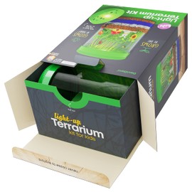 Dan&Darci Light-Up Terrarium Kit for Kids - STEM Science Kit - Educational DIY Toy for Boys & Girls - Birthday Craft Project Idea for Ages 6 7 8 9 10 11 12 Year Old