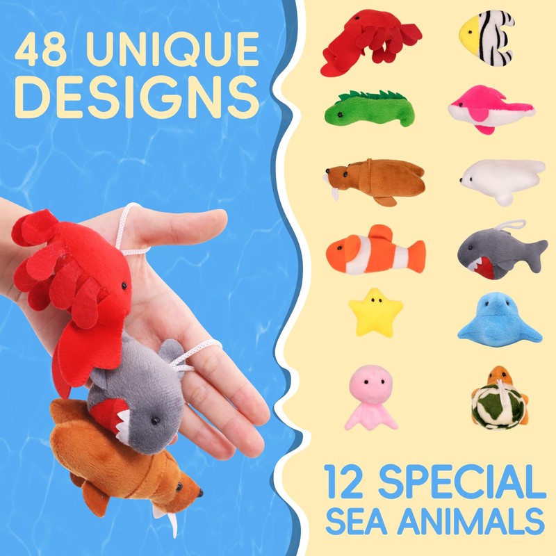 JoyRapt 48 Pack Small Stuffed Animals Bulk Gifts for Kids