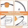 Tioncy 2 Pcs Clear Glass Pots for Cooking on Stove