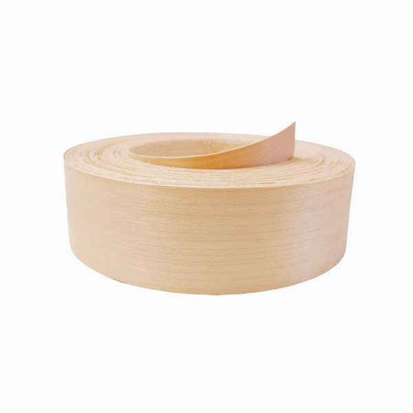 ebpsneer Maple Wood Veneer Edge Banding Roll 1-1/2 inch,Pre-glued Iron-On