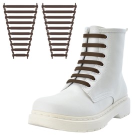 [RJ-Sport] No Tie Shoelaces, Elastic Shoelaces, Elastic Shoelaces, Easy Installation, No More Frustration, Easy to Put on and Take Off, Suitable for Children and Elderly People (Brown)
