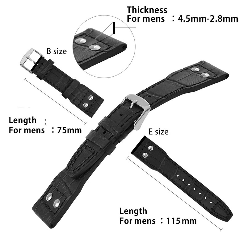 CASSIS U0028 0.9 inch (238 22 mm) Calf Embossed Watch