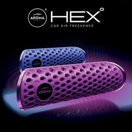 Aroma Car Polymer Hex (Vent Clips) (Black, 1)