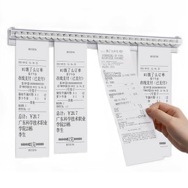 Chenshuo Ticket Holder Receipt Holder for Restaurant, Order Holder Slide Check Rack Kitchen Ticket Holder, 15.75 Inches