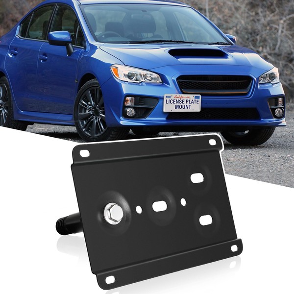 New No Drill Front Bumper Tow Hook License Plate Mounting