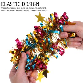 NOLITOY Cheer Pom Pom Cheer Pom Pom Wrist Cute Cheerleader Pom Hair Rubber for Dance Cheering Supplies Cheering Goods Sports Festival Sports Festival Sports Festival Party Stage School Festival Event