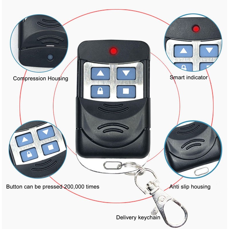 4Pcs Remote Control Key 433 MHz Copy Remote Controller for