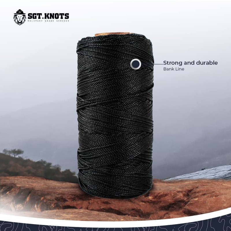SGT KNOTS Tarred Twine - 100% Nylon Bank Line for