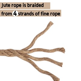 LZ.MZXU Jute Rope 10M/15M/20M String Garden Twine for Outdoor Use, Decorating，DIY Arts Bundling Crafts