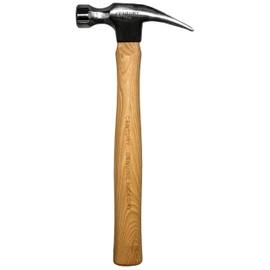 Century Drill & Tool 72276 Straight Claw Wood Handle Hammer, 16-Ounce