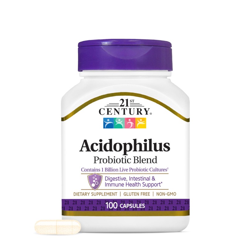 21st Century Acidophilus Capsules, 100 Count