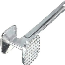 Zinc Alloy Meat Tenderizer Hammer – Heavy Duty Meat Mallet Tool for Beef, Chicken & Pork Steak Pounding & Kitchen Cooking Tool