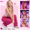 40Pcs Pink Star Hair Clips, Y2k Star Barrettes for Teens