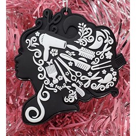 Beautician, Stylist, Fashion, Beauty, Hair Designer Makeover Christmas Ornament