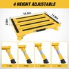 Nilight RV Step Stool Portable Folding Aluminum Platform Steps with