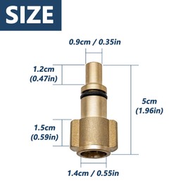 DERASL Copper Foam Gun Connector Lavor Plug Snow Foam Gun Bottle Foam Gun Adapter Suitable for Lavor Household Series