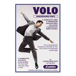 Scudotex Men's Airplane Compression Socks Strong Blue 6-70g