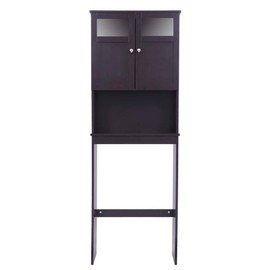 FCH Over The Toilet Storage Space Saver Bathroom Cabinet Organizer Storage Cabinet Brown