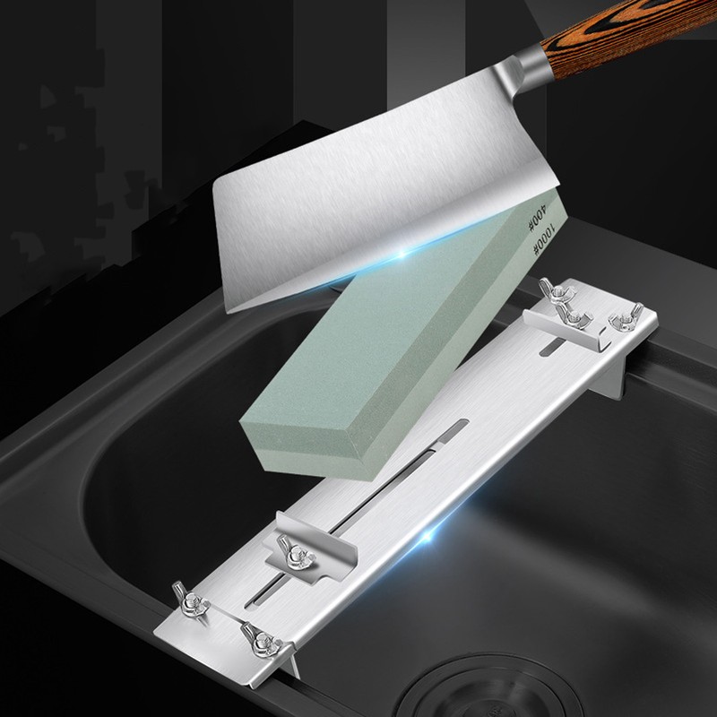 Sharpening Stone Holder 304 Stainless Steel Adjustable Sharpening Whetstone Holder